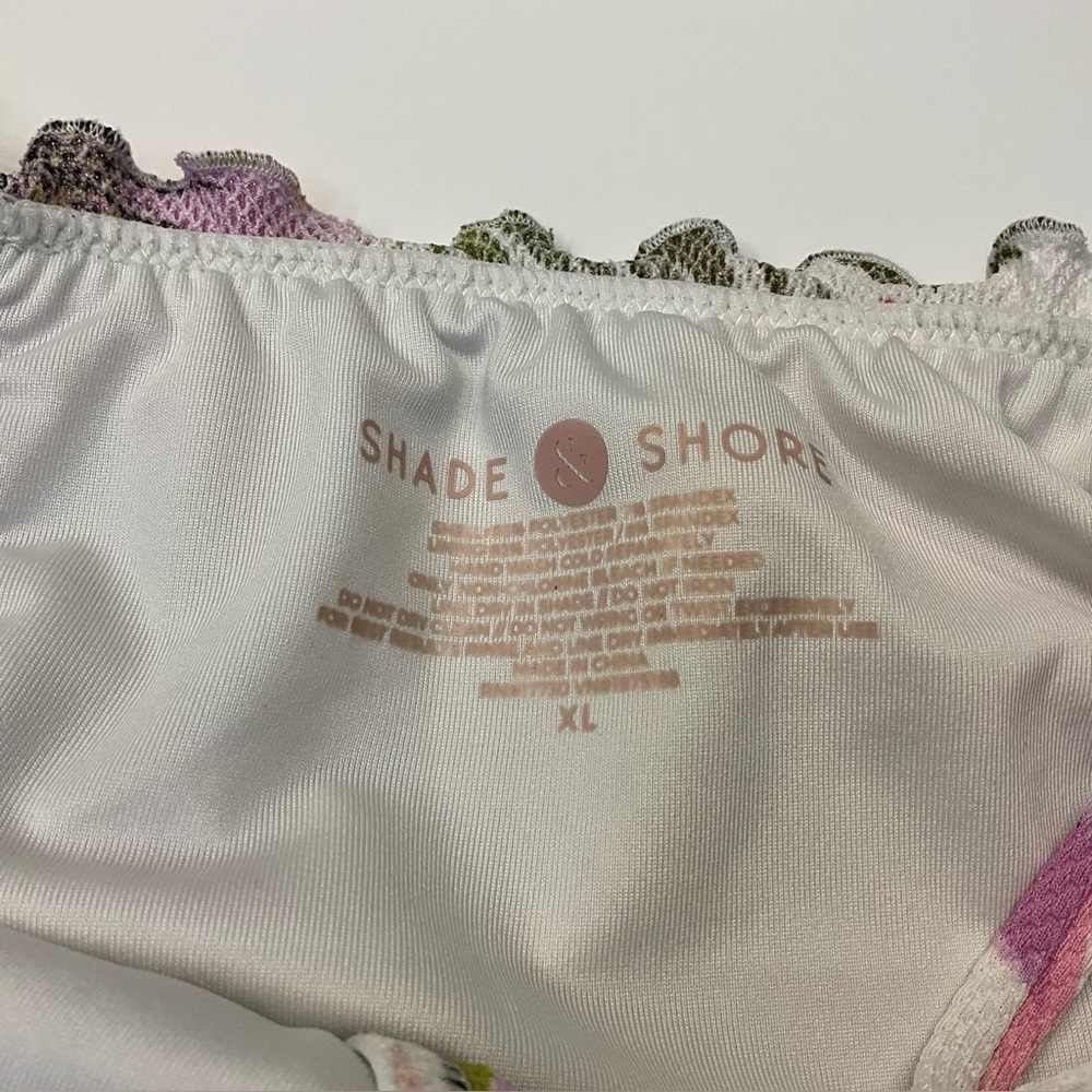 Shade & Shore Women’s Floral White Bikini Bottoms‎ XL - Picture 3 of 3